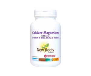 Calcium-Magnésium Citrates Vitamine D, Zinc, Silice, Bore - New Roots Herbal Suppléments